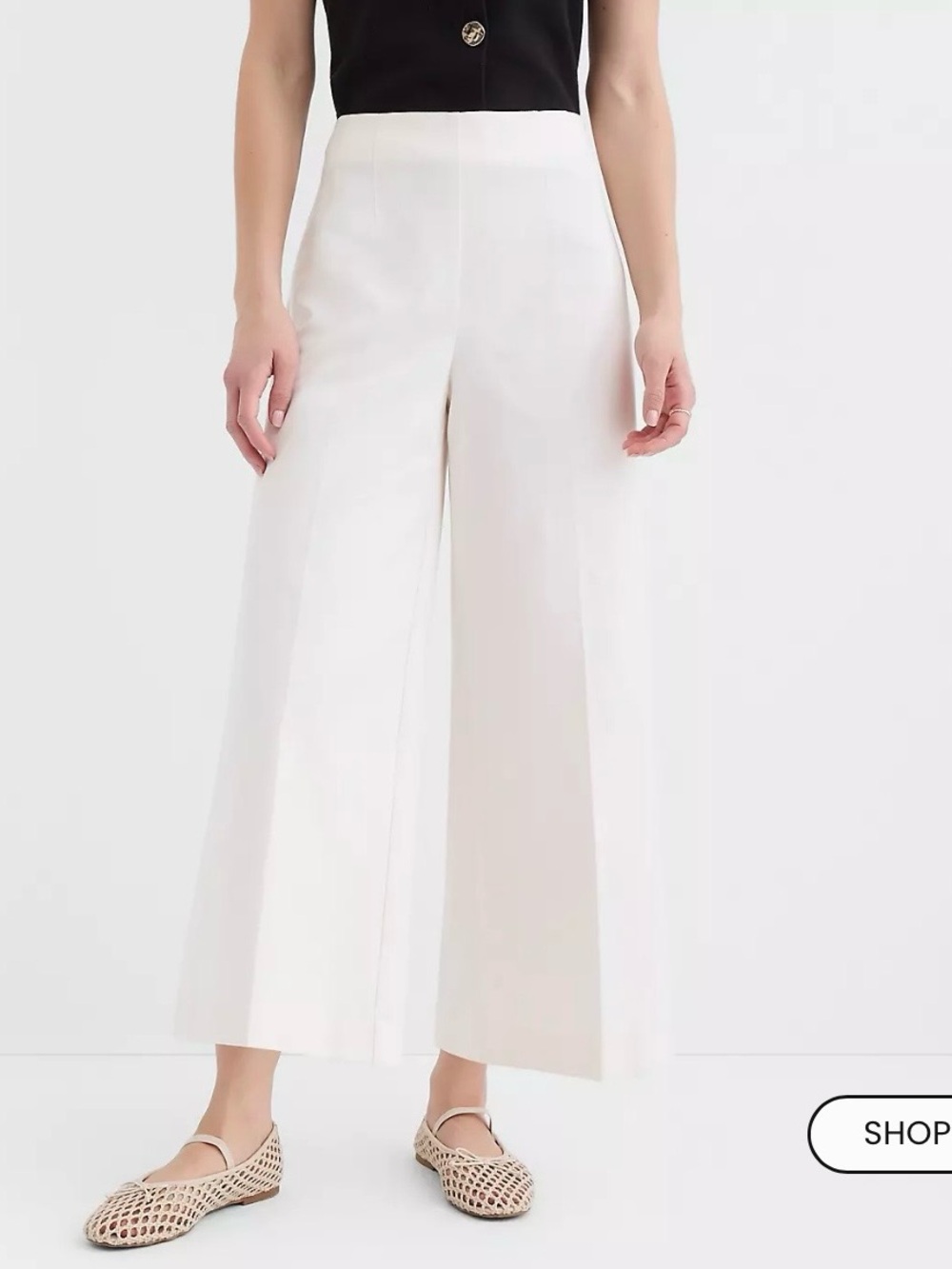 Loft Darted Side Zip Culottes
